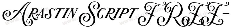 Arastin Script FREE字体转换
